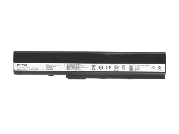 Mitsu Serie - Laptopbatterij - Asus A52 A52F K52 K52F K52J - Hoge Capaciteit