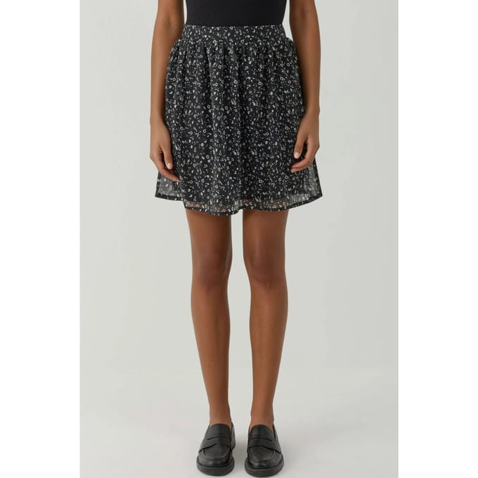 Hoge Taille Bloemen Mini Rok