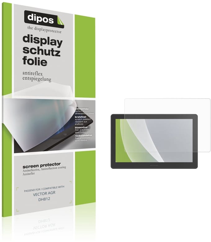 dipos – 2x Matte Beschermfolie geschikt voor VECTOR AGR DH812 | Krasbestendige & antireflecterende Screenprotector Ultra-Thin