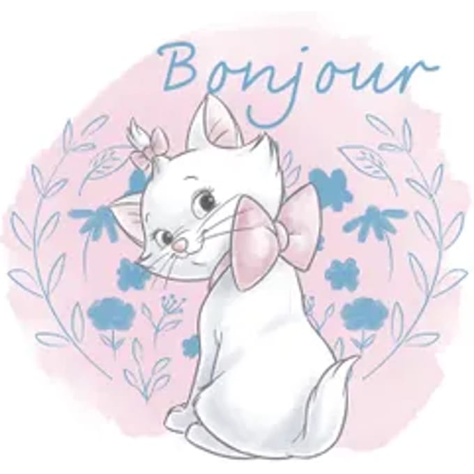 Komar Poster Aristokatten Marie - 30x40 Cm - Roze