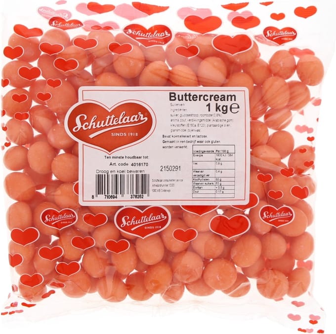 Schuttelaar Gevulde buttercream 1 Kilogram