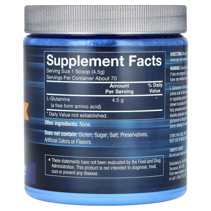 BodyTech, Glutamine, Non aromatisée, 4,5 g, 11,12 oz (315 g)
