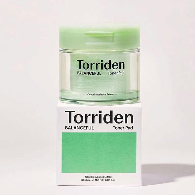 Torriden Balanceful Cica Toner Pad 60 Pads beige