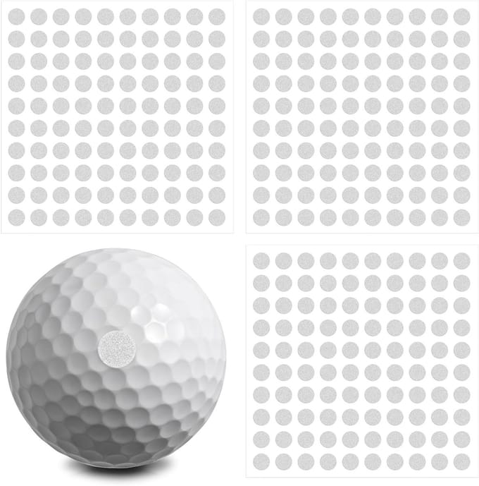 Reflecterende stickers voor golfballen - 300 stuks voor golfsimulators, swinganalyse en balmarkering