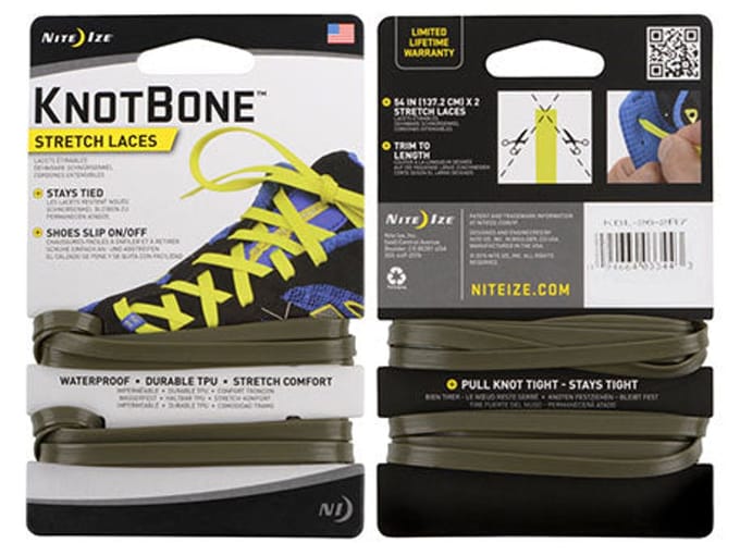 Nite Ize Knotbone Laces Green Veters Groen