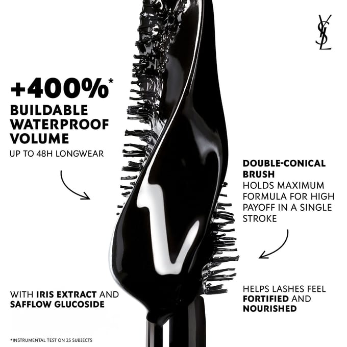 Yves Saint Laurent Mascara Waterproof Yves Saint Laurent - Mascara Lash Clash Mascara, Waterproof Black WATERPROOF