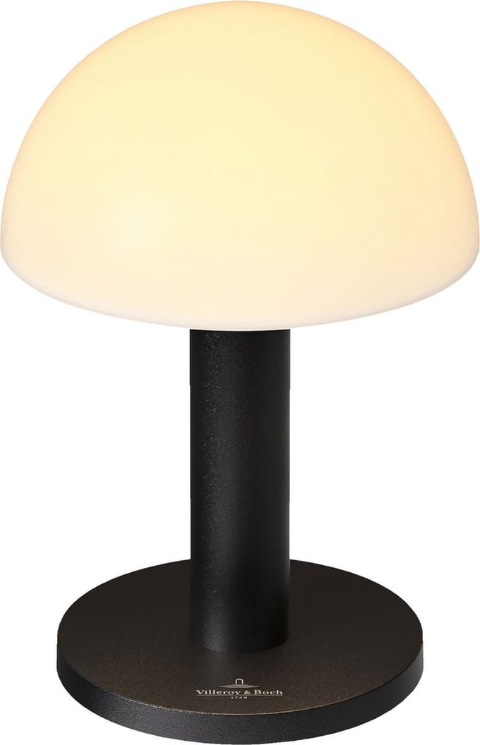 Villeroy & Boch tafellamp | Bergamo | Oplaadbaar | Zwart