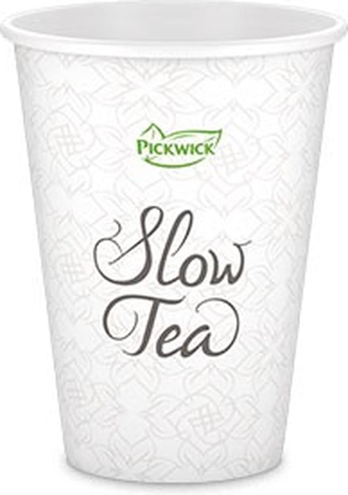 Pickwick Slow Tea | Papieren bekers 12oz/300cc | Streng 52 stuks