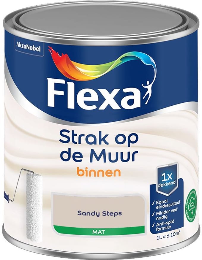 Flexa - Strak Op De Muur Binnen Mat - Sandy Steps - Mengverf - 1 L