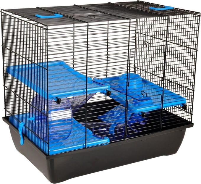 Flamingo Hamsterkooi Juna - Blauw - 50 x 33 x 45.5 cm