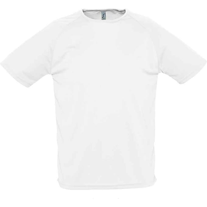SOLS Heren Sportief Raglan T-shirt (Wit)