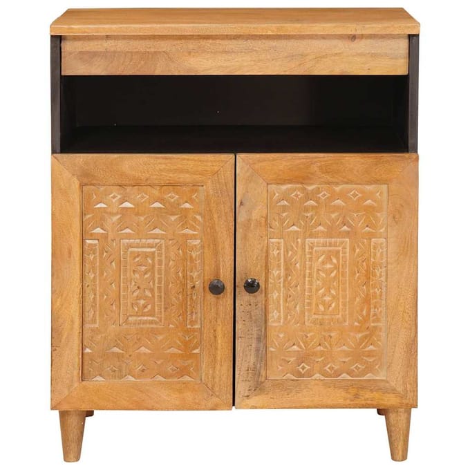 vidaXL - Dressoir - 60 - x - 33 - x - 75 - cm - Massief - Mango - Hout