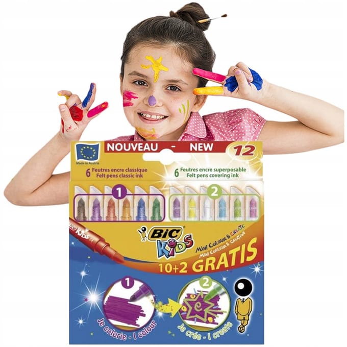 BIC Kids kleurpotlodenset - 12 levendige kleuren