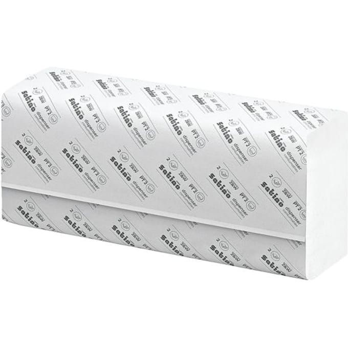 Satino Papieren handdoeken Prestige 240x240mm wit 2-laags