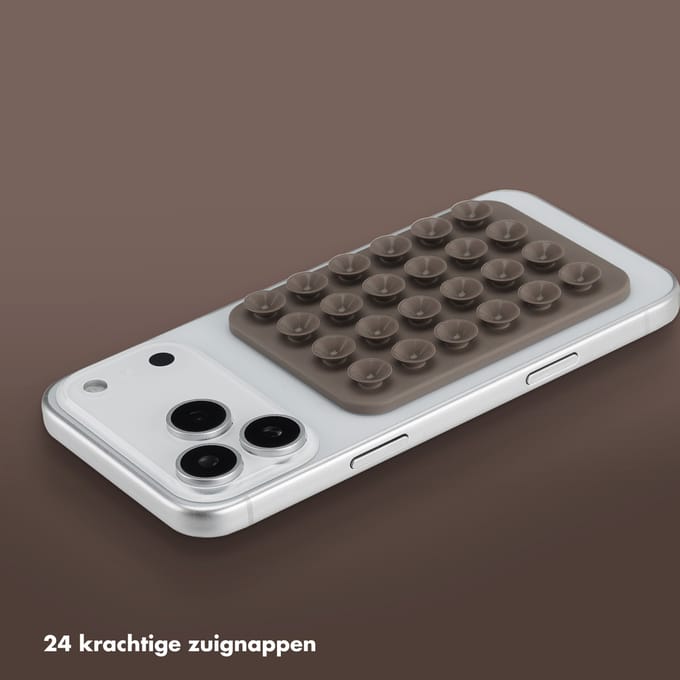 Selencia MagSafe zuignap telefoonhouder - Taupe