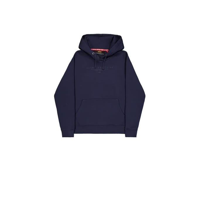 relaxed fit hoodie van katoenmix met labeldetail