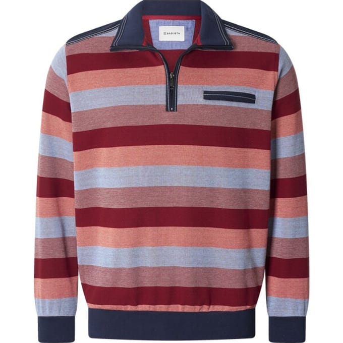 Babista herren Sweatshirt - 48/50 - rood - Plus Size