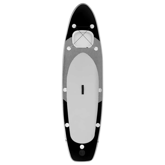Vidaxl Opblaasbare Supboard Met Accessoires, Zwart, 330X76X10 Cm