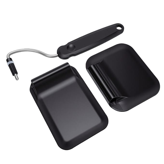 Spatule à Angle Réglable Résistante à la Chaleur Lave-Vaisselle Sécuritaire Spatule de Cuisine pour Cuisson Friture Remuage Grattage noir