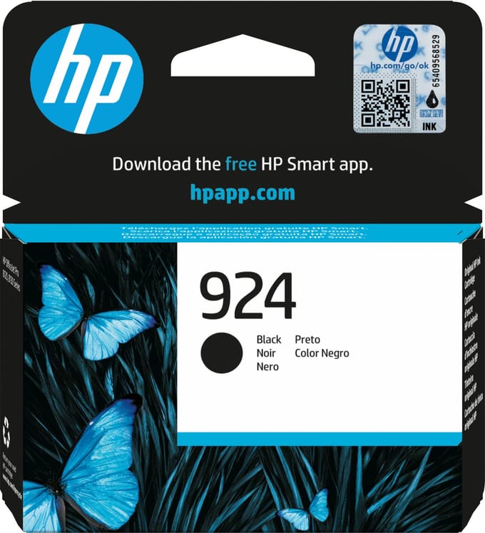 HP 924 - Inktcartridge - Origineel - Standaard Rendement - Zwart
