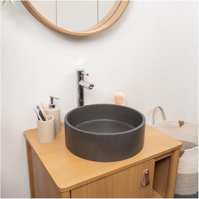 Waskom - Opzetwastafel Rond - Kleine Opbouw - Woonstijl