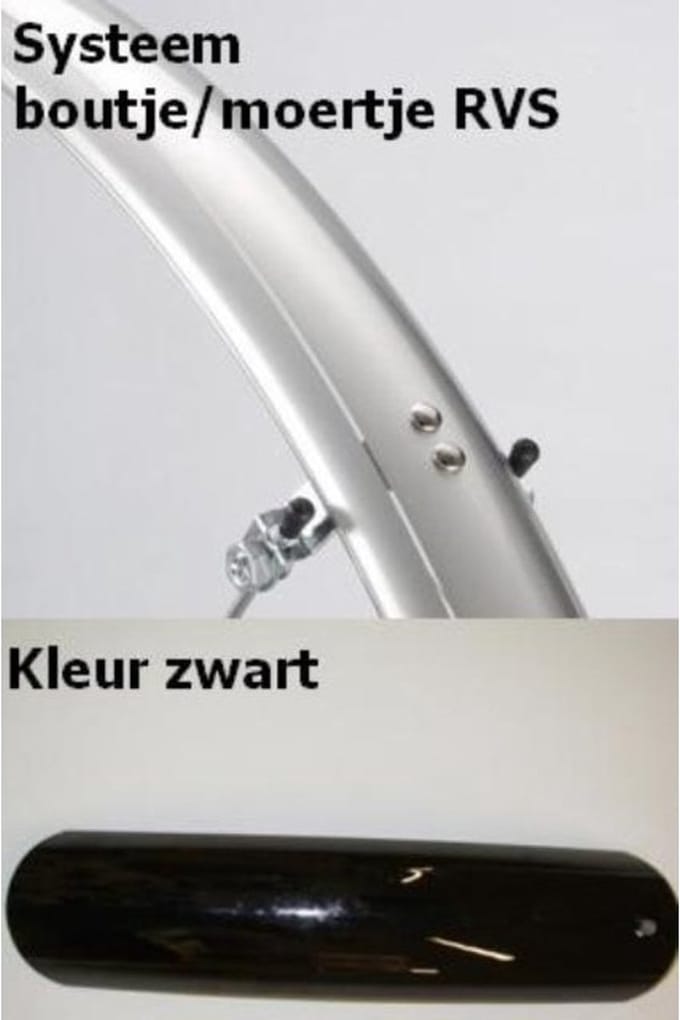 Eurofender Spatbordset elegance 58mm 26 zwart