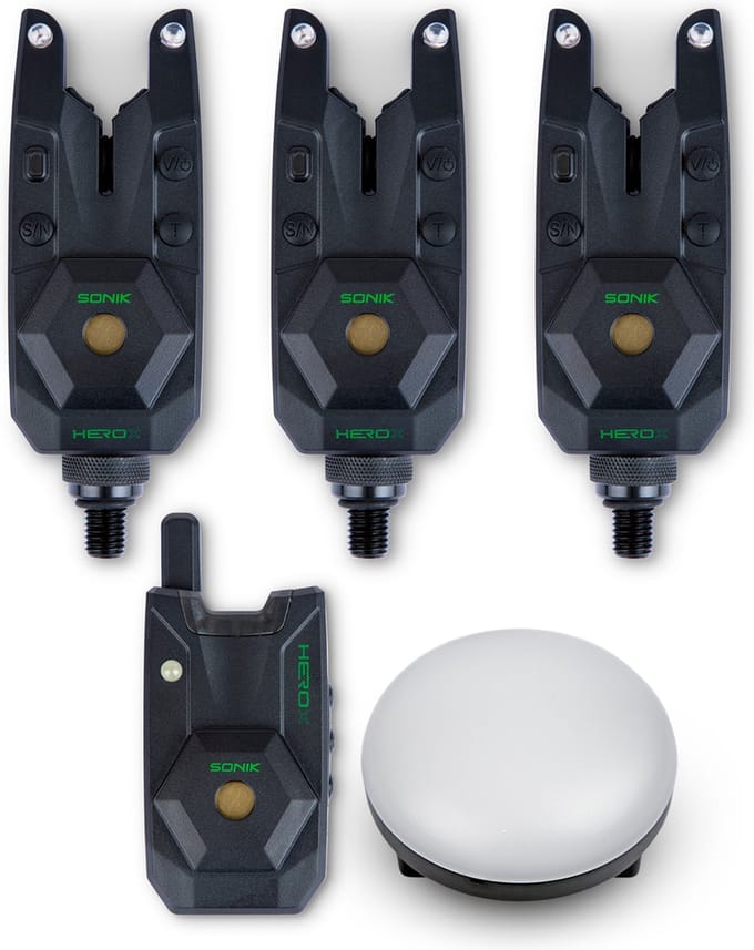 Ensemble van een elektronische touch indicator met 3 batterijen Sonik Herox