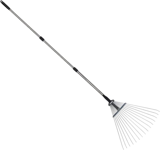 Tuinhark - Gazonhark Bladhark - Bodem Losmaken - Verstelbaar Ontwerp - 137 cm - N.v.t.