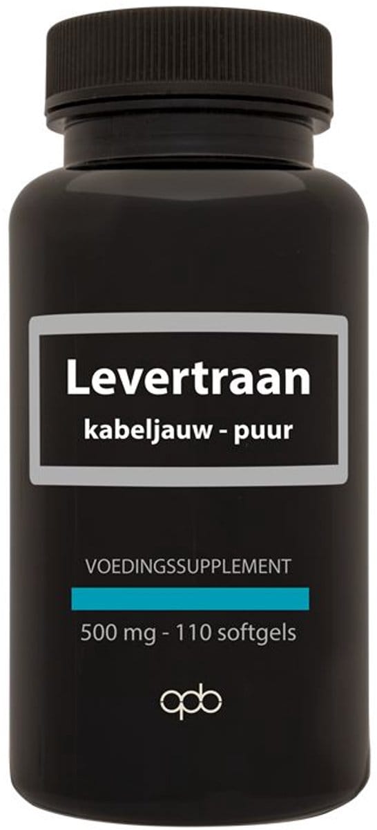 APB Holland Levertraan kabeljauw puur 500mg 100 Softgels