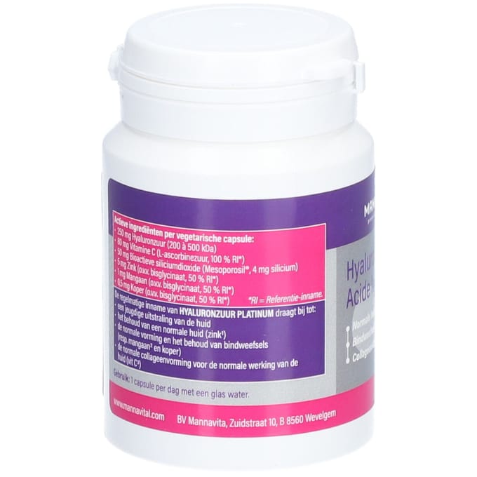Mannavital Hyaluronzuur platinum 60 Capsules