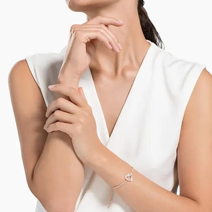 Bracelets Swarovski Lovely pour Femmes 5368541 Rose Gold-tone Plated|F|Box (Random Color) blue