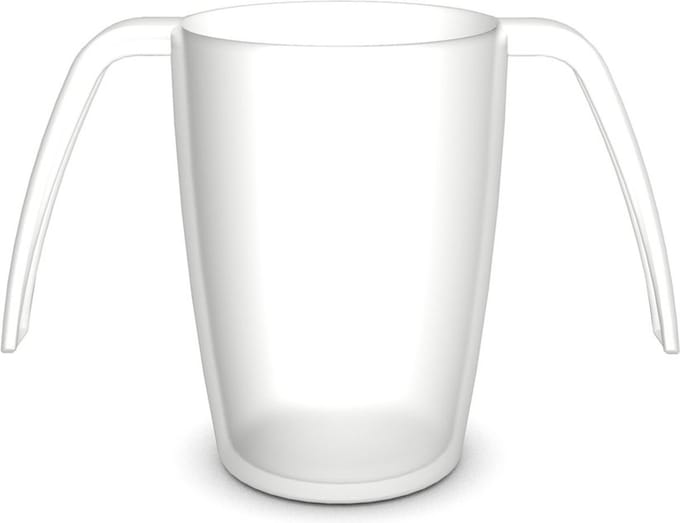Vitility Ergoplus Beker – Wit – Ergonomische Drinkbeker – Anti-lek – Lichtgewicht