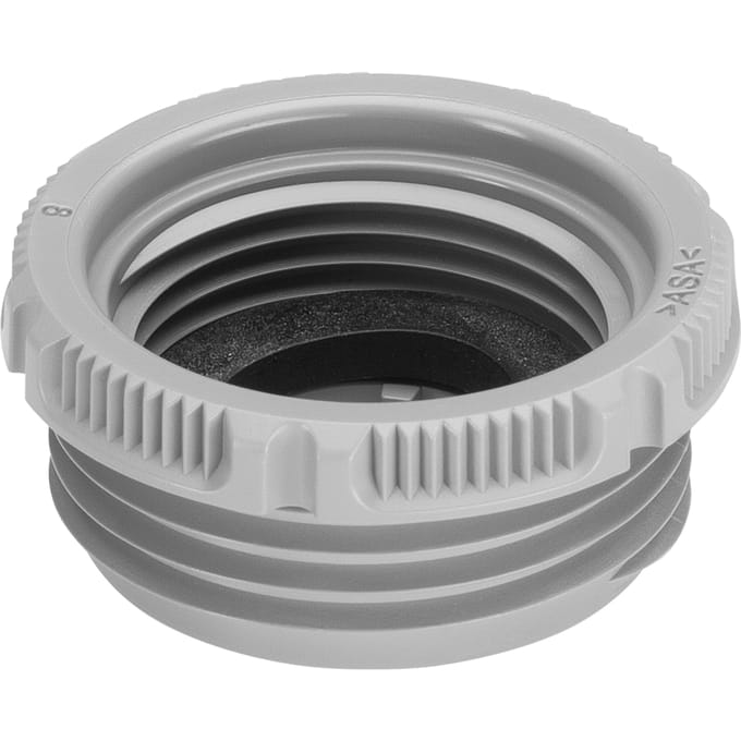 Adapter 1"-3/4" kpl. hellgrau
