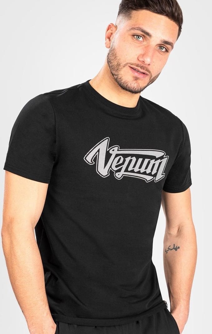 Venum Absolute 2.0 T-Shirt Zwart Zilver - L