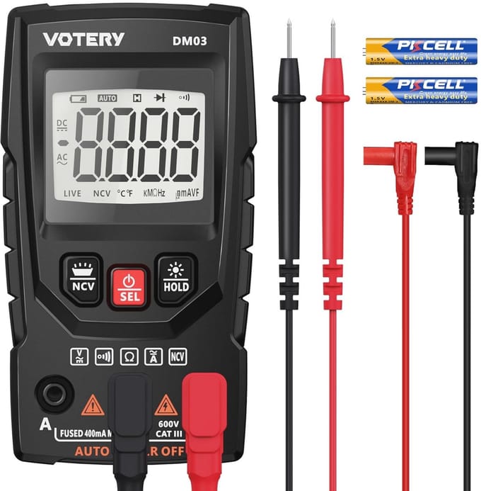 Digitale multimeter 4000 teller voor spannings- en stroommetingen