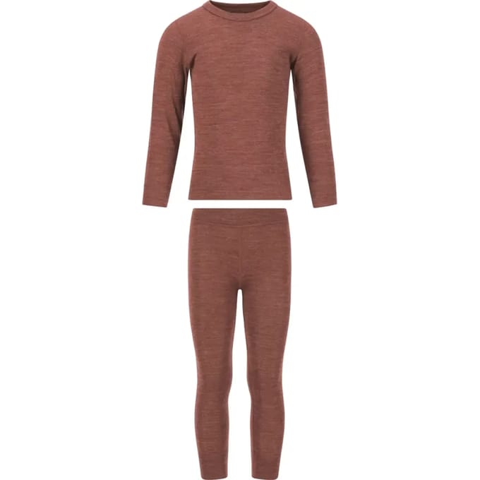 Merino Wol Ondergoed Set Kind Zigzag Terry