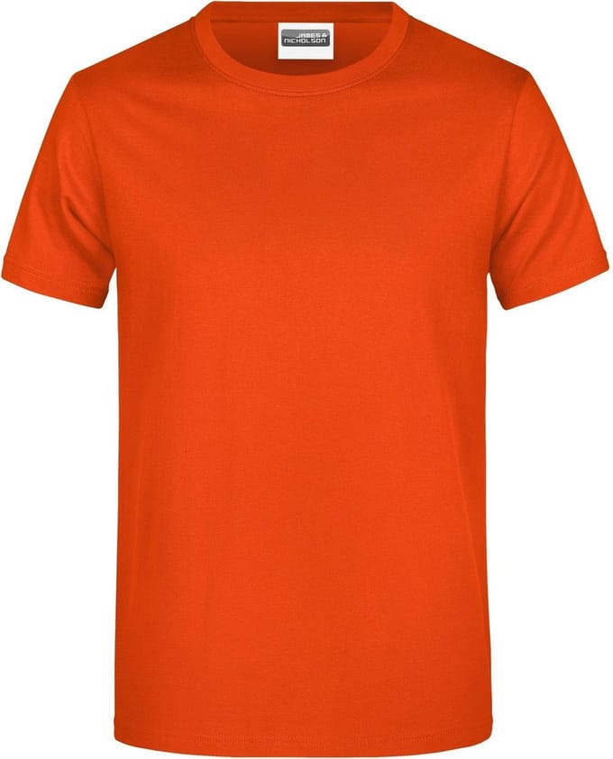 James And Nicholson Heren Ronde Hals Basic T-Shirt (Oranje)