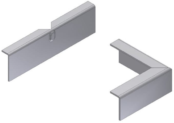 Verbindingsplaatje Tbv Daktrim 60X64 Mm