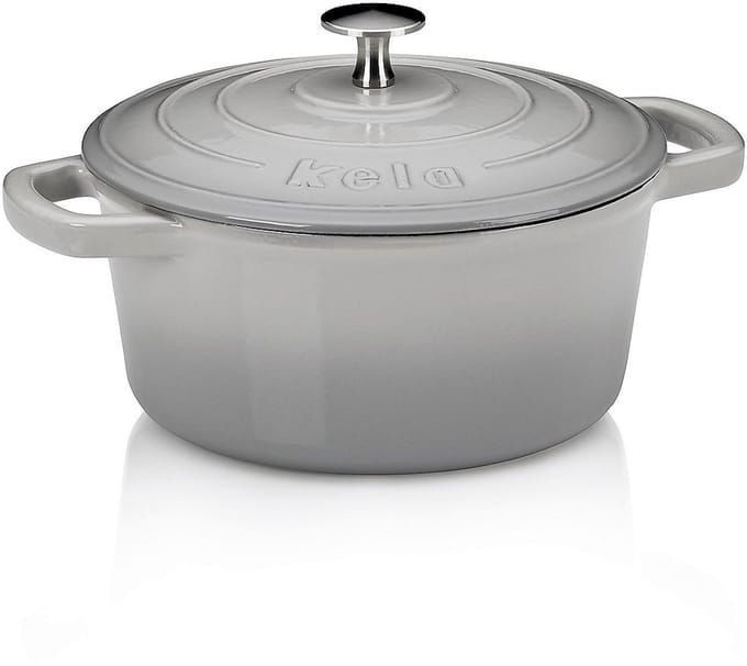 Braadpan, Gietijzer, Rond, Grijs, 21 cm - Kela | Calido