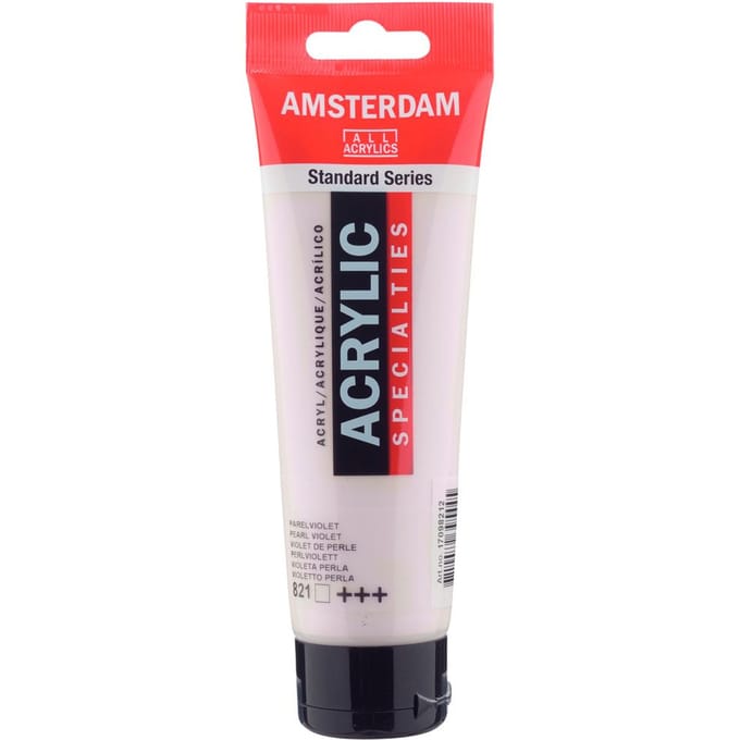 Amsterdam Acrylverf - 120 ml - Parelviolet 821   8712079395445   Verf