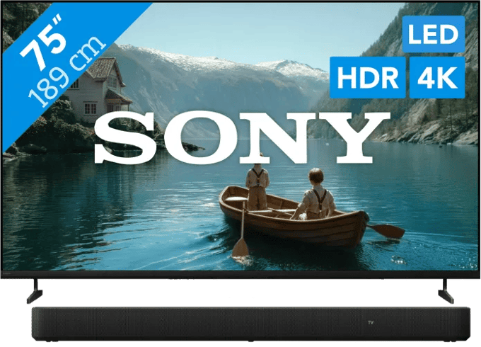 Sony Bravia 3 II Led 75" (2026) + Sony HT-S2000 Zwart