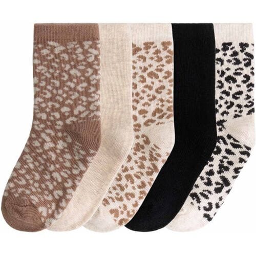 Prénatal kinder sokken 5 paar Light Brown Melange 3-6 dames