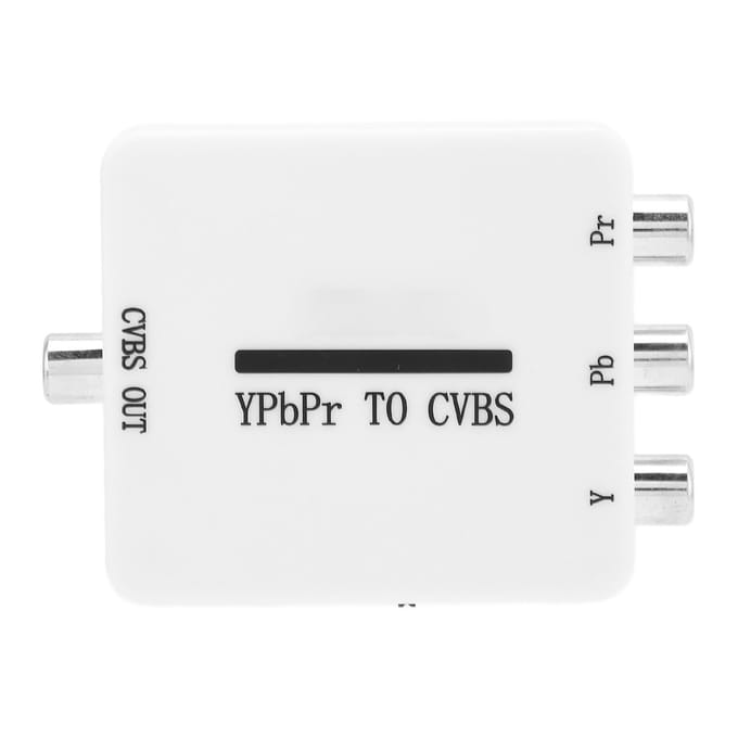 Convertisseur vidéo Mini YPbPr vers CVBS ou adaptateur vidéo pour projecteurs, moniteurs et téléviseurs