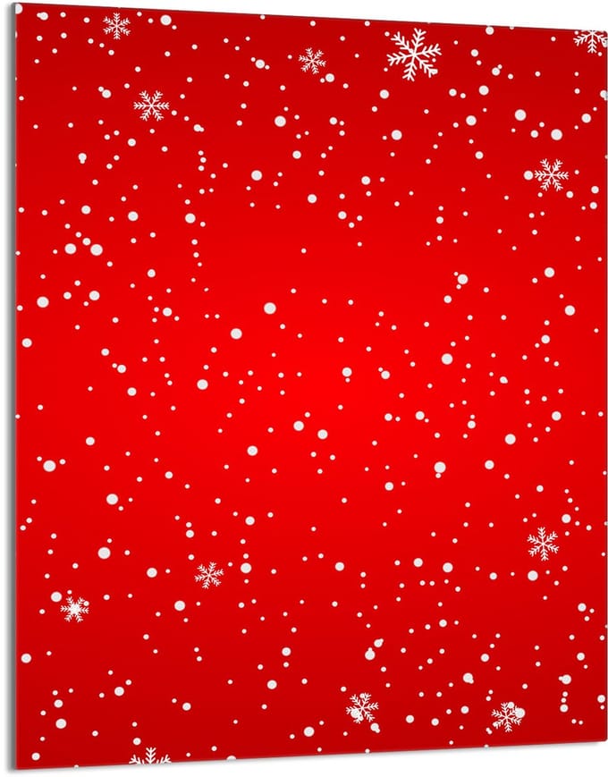 TMK ArtDeko - Snijplank - 40x52 cm - Rood - Hartglas