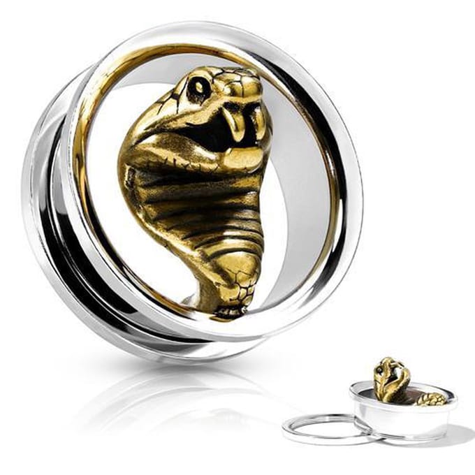 14 mm Screw-fit tunnel cobra - LMPiercings