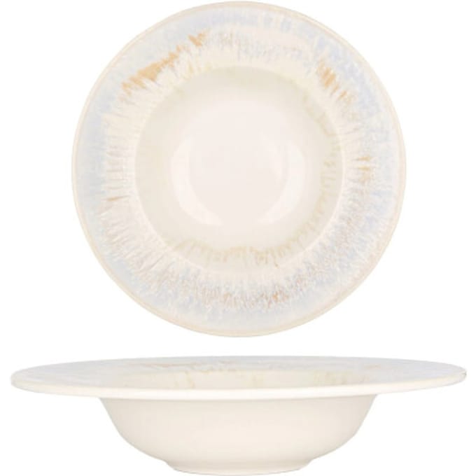 By Bone Pastabord - Wave - Porselein - 25 cm (400cc) - set van 2