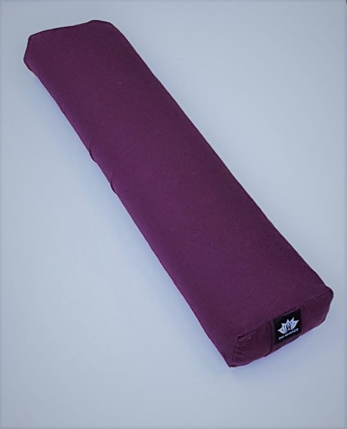 Om Namaste Pranayama Bolster Yogabolster - Paars-Bordeaux
