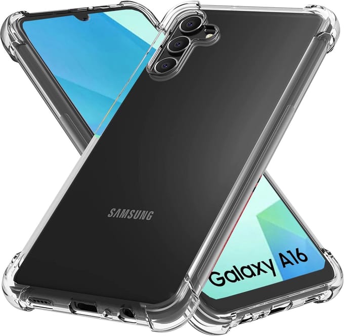 Shockproof Flexibele achterkant Silicone hoesje transparant Geschikt voor: Samsung Galaxy A16