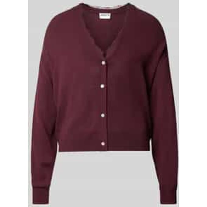 cardigan met v-hals en met kant