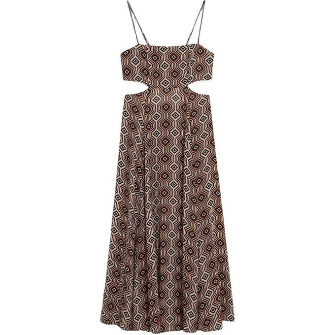 Superdry - Maxi-jurk met transparante achterkant - Dames - Jurken